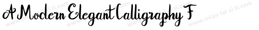 A Modern Elegant Calligraphy Font字体转换